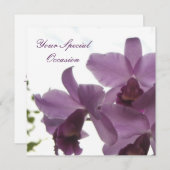 Orchideeën 2 All-Occasion Invites Kaart (Voorkant / Achterkant)