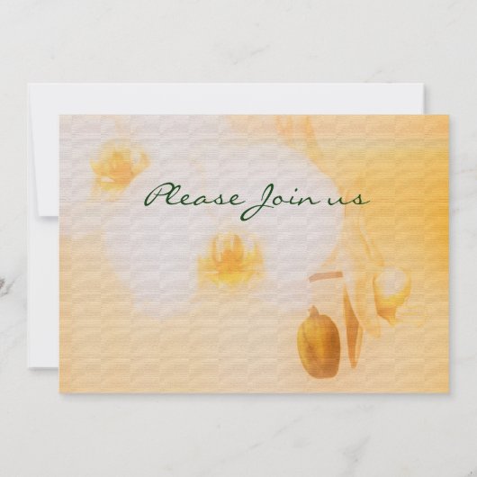 Orchideeën - aanpasbaar kaart (Achterkant)