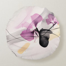 Orchideeën abstracte patroonachtergrond rond kussen