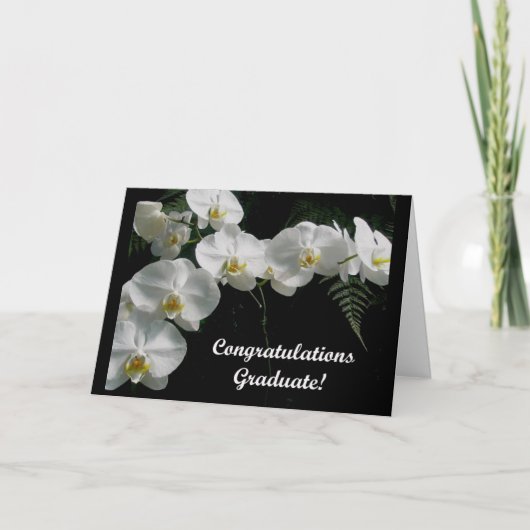 Orchideeën Afstudeerkaart Kaart (Voorkant)