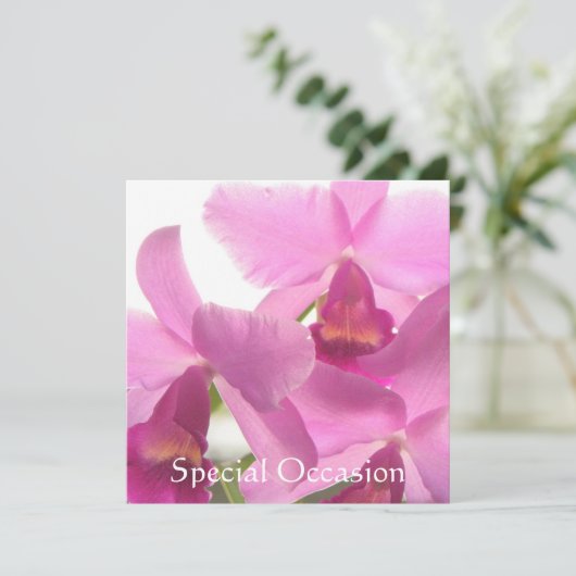 Orchideeën All-Occasion Invites/ Kaart (Staand voorkant)