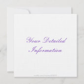 Orchideeën/All-Occasion Personalized Invites Kaart (Achterkant)