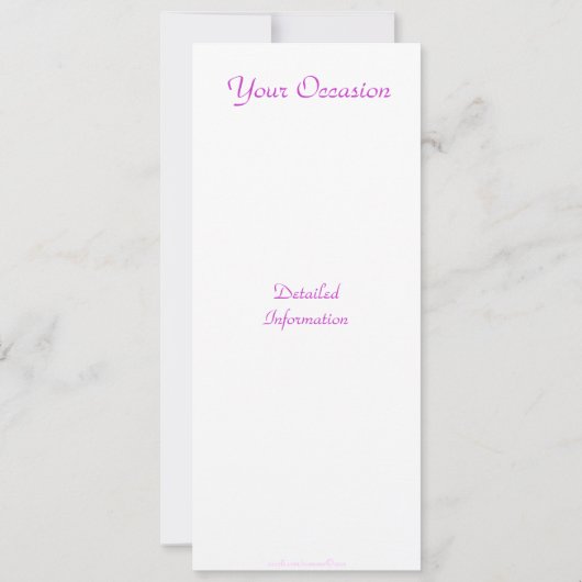 Orchideeën/All-Occasion Personalized Invites Kaart (Achterkant)