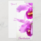 Orchideeën/All-Occasion Personalized Invites Kaart (Voorkant / Achterkant)