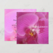 Orchideeën Banquet / Oriental Chinese Wedding Invi Kaart (Voorkant / Achterkant)