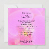 Orchideeën Banquet / Oriental Chinese Wedding Invi Kaart (Achterkant)