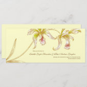  Orchideeën Bewaar de datum Bruiloft Kaart (Voorkant / Achterkant)