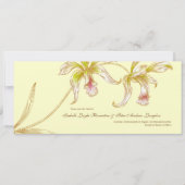  Orchideeën Bewaar de datum Bruiloft Kaart (Voorkant)