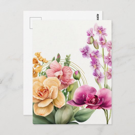 Orchideeën Blast Briefkaart (Voorkant / Achterkant)