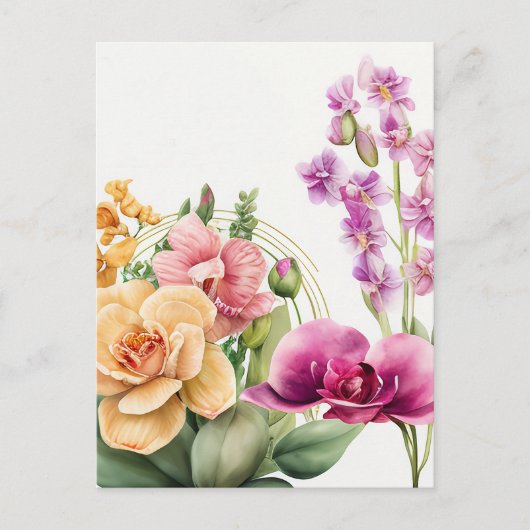 Orchideeën Blast Briefkaart (Voorkant)