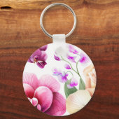 Orchideeën Blast Sleutelhanger (Achterkant)
