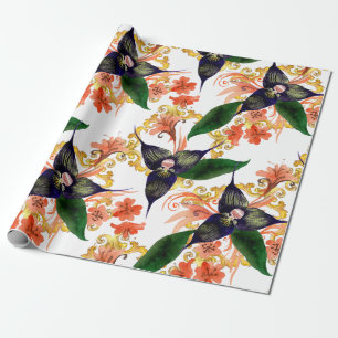 Orchideeën BloedvatWaterverf  Cadeaupapier