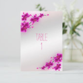 Orchideeën Bloemen Elegant Bloemstuk Bruiloft Tafe Kaart (Staand voorkant)