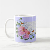 Orchideeën bloemen gepersonaliseerde Mug Koffiemok (Links)