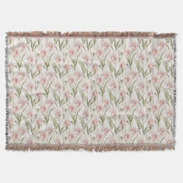 Orchideeën Bloemen Pastel Blush Bloemendeken Deken