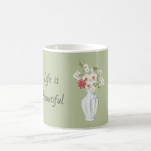 Orchideeën Bloemen Witte Vaas Koffiemok