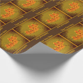 Orchideeën bloemontwerp gepersonaliseerd cadeaupapier (Hoek)