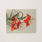 Orchideeën Blooming Flower  Old Illustration Legpuzzel (Horizontaal)