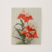 Orchideeën Blooming Flower  Old Illustration Legpuzzel (Verticaal)