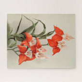 Orchideeën Blooming Flower  Old Illustration Legpuzzel (Horizontaal)