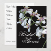 Orchideeën Bridal Shower Uitnodiging (Voorkant / Achterkant)