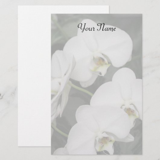 Orchideeën briefpapier (Voorkant / Achterkant)