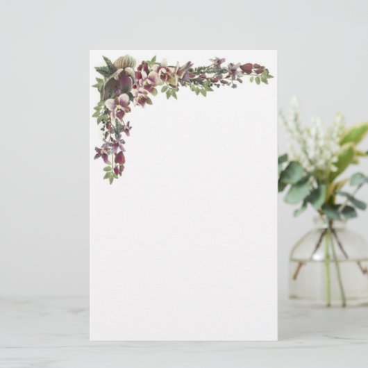 ORCHIDEEËN briefpapier (Staand voorkant)