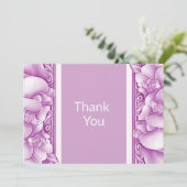 Orchideeën bruiloft  Dank u kaarten (Staand voorkant)