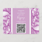 Orchideeën bruiloft  foto QR behuizing Kaarten (Achterkant)