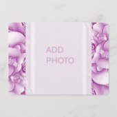 Orchideeën bruiloft foto QR behuizing Kaarten (Voorkant)