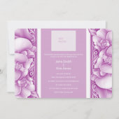 Orchideeën bruiloft  foto uitnodiging (Achterkant)