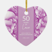 Orchideeën bruiloft Jubileum Foto Ornament (Voorkant)