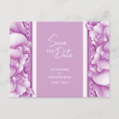 Orchideeën Bruiloft Sierlijke Aankondiging Briefka (Voorkant)