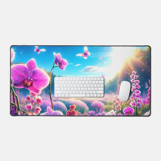 Orchideeën Bureaumat (Keyboard & Muis)