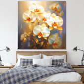 Orchideeën Canvas Afdruk (Insitu (Slaapkamer))