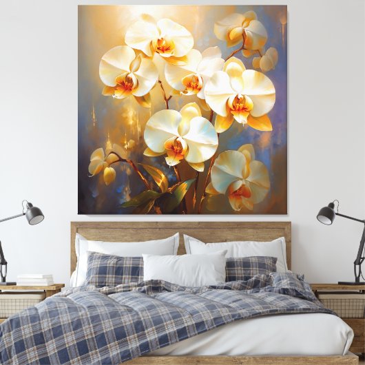 Orchideeën Canvas Afdruk (Insitu (Slaapkamer))