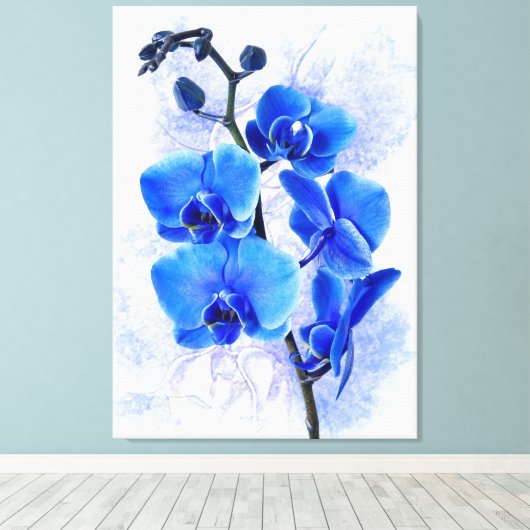 Orchideeën Canvas Afdruk (Insitu (Houten vloer))