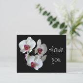Orchideeën: Dank je wel! Briefkaart (Staand voorkant)