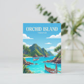 Orchideeën eiland Taiwan Briefkaart (Staand voorkant)