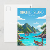 Orchideeën eiland Taiwan Briefkaart (Voorkant / Achterkant)