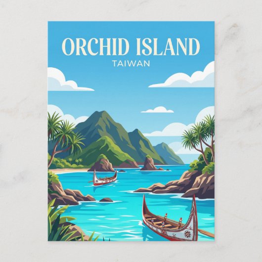 Orchideeën eiland Taiwan Briefkaart (Voorkant)