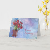 Orchideeën en aquarel kaart (Gele Bloem)