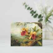 Orchideeën en Briefkaart van Hummingvogels (Staand voorkant)