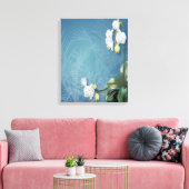 Orchideeën en Ferns Canvas Afdruk (Insitu (Woonkamer))