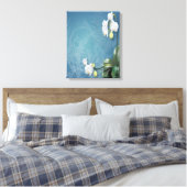 Orchideeën en Ferns Canvas Afdruk (Insitu (Slaapkamer))