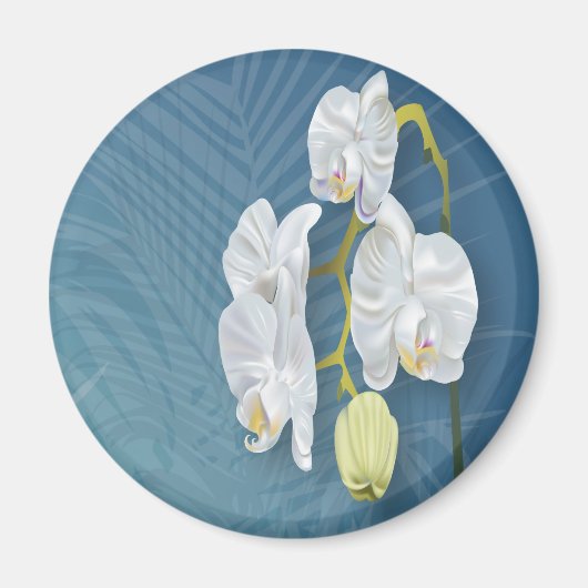 Orchideeën en Ferns Magneet (Voorkant)