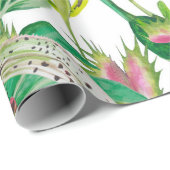 Orchideeën en Floral Cadeaupapier (Rol Hoek)