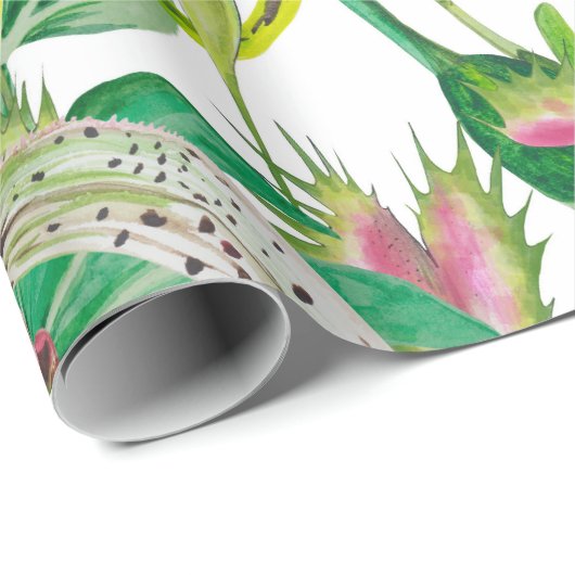 Orchideeën en Floral Cadeaupapier (Rol Hoek)