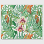 Orchideeën en Floral Cadeaupapier (Vlak)