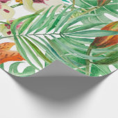 Orchideeën en Floral Cadeaupapier (Hoek)